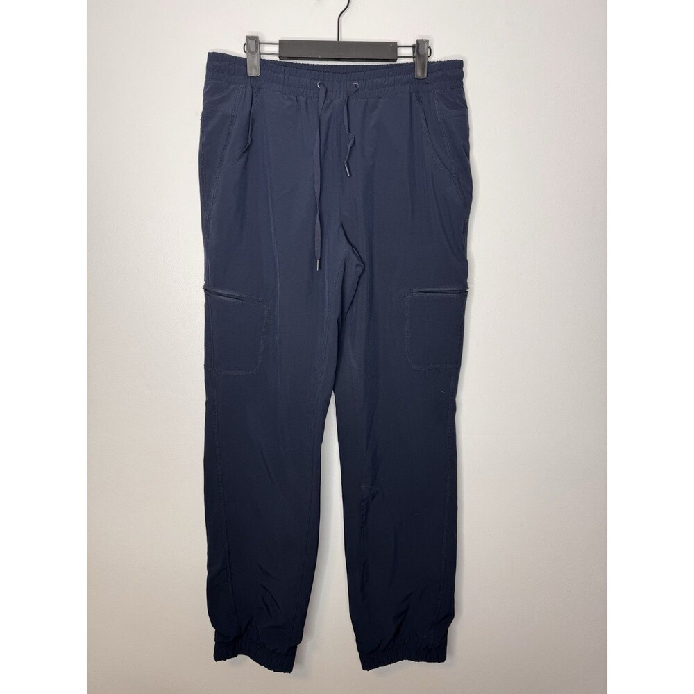 Eddie Bauer Fleece Lined Navy Flexion Polar Pants Joggers Size 8